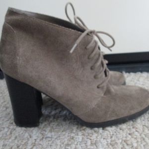 Suede High-Heel Booties
